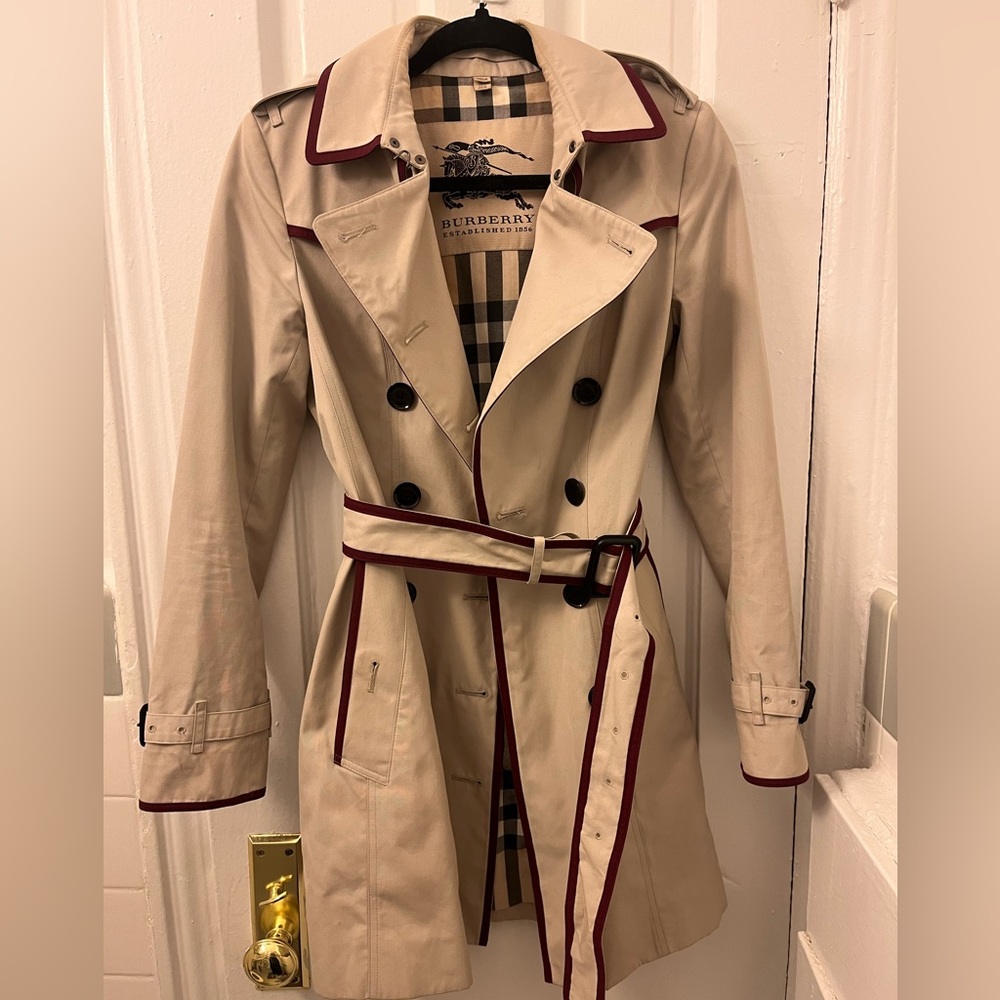 Burberry Trench Coat - Size 2